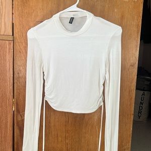 H&M backless crop top